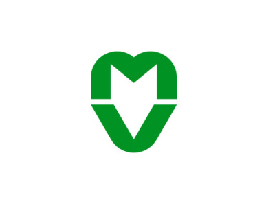 MV VM Unique logo design