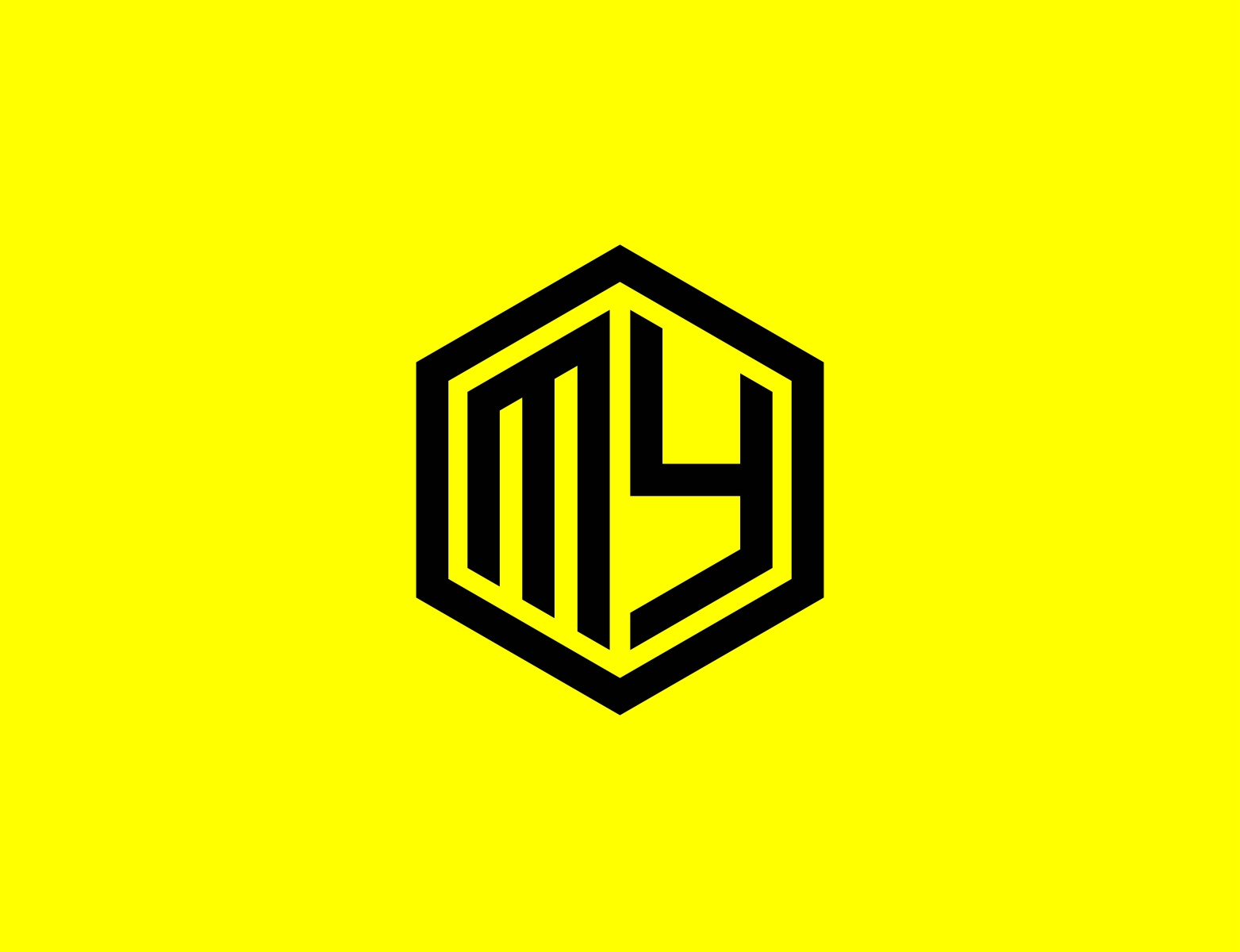 MY hexagon logo design by xcoolee on Dribbble