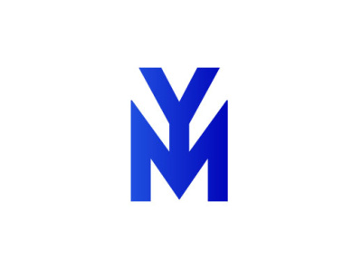 MY YM modern logo design