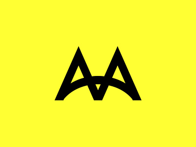 AA monogram logo design