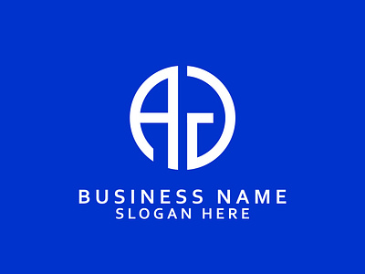 AJ letter logo design