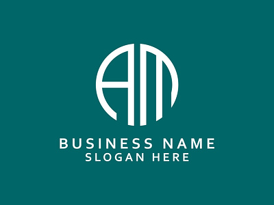 AM monogram logo design