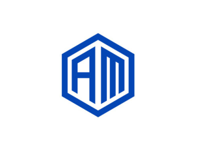 AM Hexagon logo design