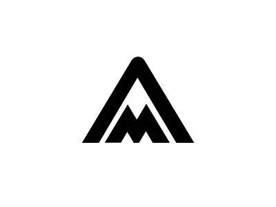 AM MA Modern logo design