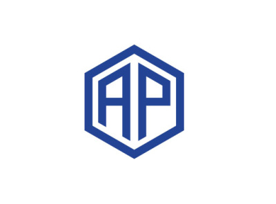 AP hexagon logo design
