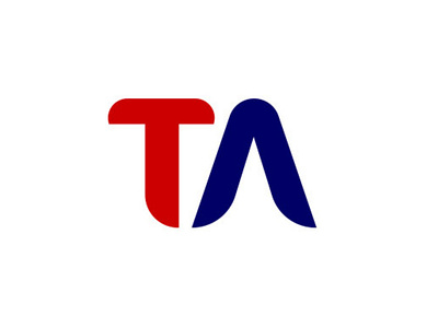 TA Letter logo design