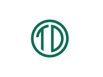 TD letter logo design