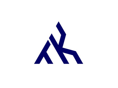 TK Letter logo design