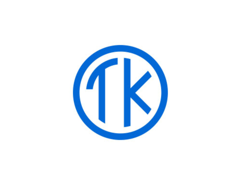 TK Monogram logo design by xcoolee on Dribbble