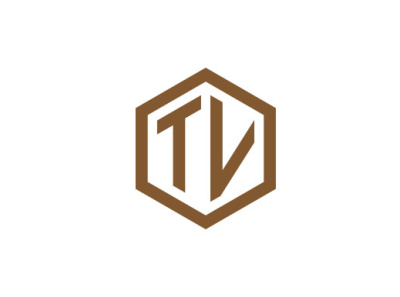 TV unique logo design