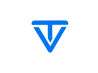 TV VT modern logo design