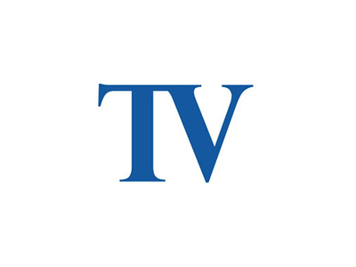 TV letter logo design