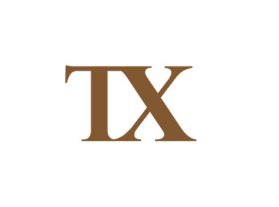 TX letter logo design