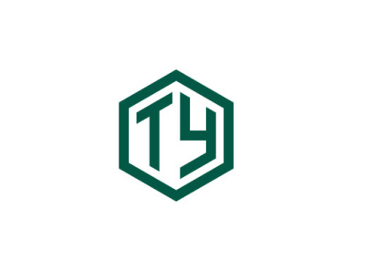 TY hexagon logo design