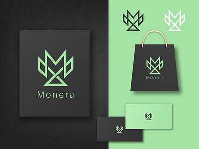 Abstract Letter M - Monera