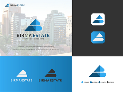 Birma Estate brand identity branding branding design creative creative logo design flat graphic design identity logo logo design minimalist minimalist logo modern modern logo monogram monogram logo unique unique logo vector