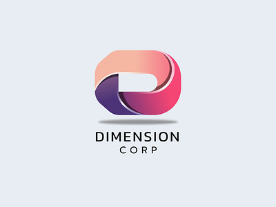 Dimension Corp abstract adobe illustrator art branding creative design flat identity illustration letter d logo minimal modern unique