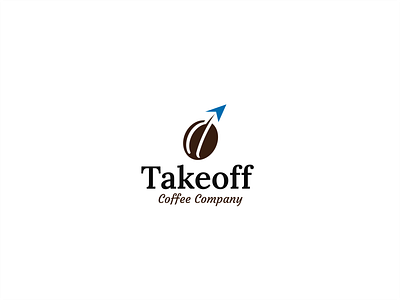 Takeoff Coffee art bean branding coffee creative design flat graphic design identity illustration logo minimal modern unique