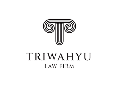 Triwahyu Law Firm art branding creative design graphic design illustration lettering logo logo design mark minimal modern unique vector