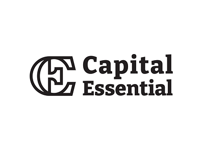 Capital Essential art branding creative design graphic design illustration lettering logo logo design mark minimal modern type unique vector