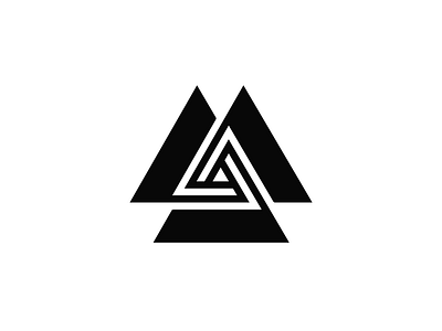 Triangle abstract art branding creative design designer geometric graphic design identity illustration logo logo design mark minimal modern simbol triangle unique vector