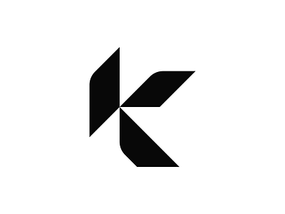 Letter K art branding creative design designer graphic design identity illustration lettering logo logo design mark minimal modern monogram unique vector