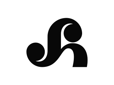 Letter Sh art branding creative design designer graphic design identity illustration lettering logo logo design mark minimal modern monogram unique vector