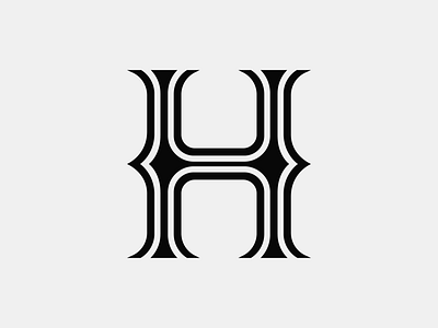 Letter H art branding creative design designer graphic design identity illustration lettering logo logo design mark minimal modern monogram unique vector