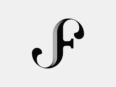 Letter JF art branding creative design designer elegant graphic design identity illustration lettering logo logo design mark minimal modern monogram unique vector