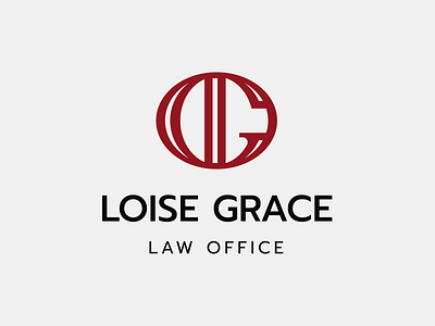 Loise Grace Law Office abstract branding creative design designer elegant graphic design identity illustration law law firm law firm logo lettering logo logo design mark minimal modern unique vector