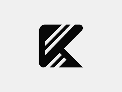 Letter K abstract art branding creative design designer graphic design identity illustration lettering logo logo design mark minimal modern monogram unique vector