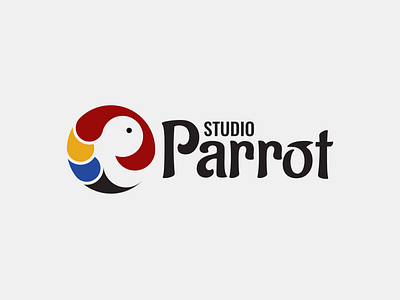 Parrot Studio abstract branding creative design designer geometric graphic design identity illustration logo logo design logo designer logotype mark minimal modern parrot studio unique vector