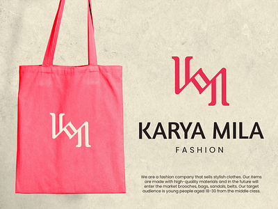 Karya Mila brand brand identity branding creative design designer fashion graphic design illustration logo logo design logo designer logos logotype mark minimal modern typography unique vector