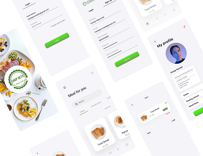 Food delivery app app branding design food icon logo trend trendy design ui ux