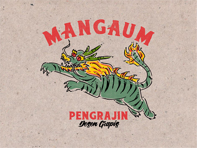 Mangaum artwork design dragon illustration illustration art vector vectorart