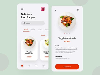 Food Delivery App UI