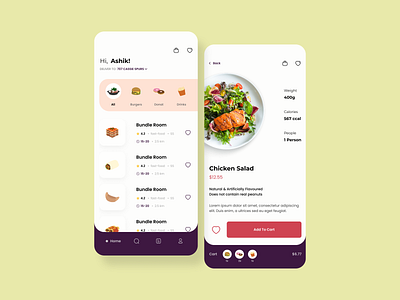 Food App UI Concept