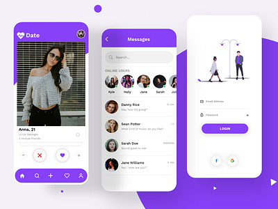 Dating app UI Design