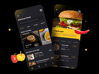 Food Delivery App app ui design food ap design foodie hero shop ui design ui ux design