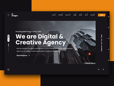 Creative Agency Web Hero Design