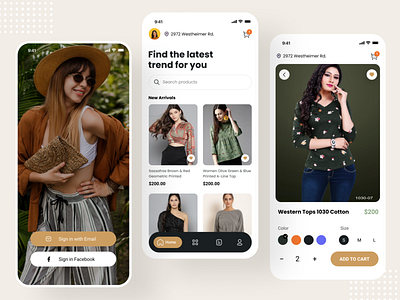 Fashion shop app app design design fashion app illustration ui ui design