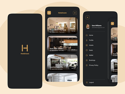 Hotel Booking App app design branding design hotel app illustration mobile app design room booking ui ui design ui ux