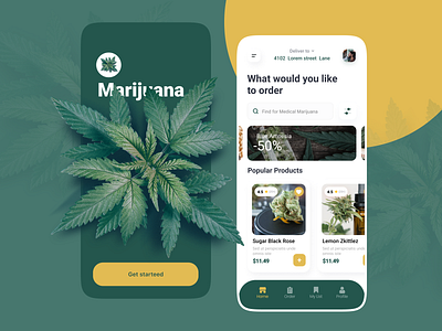 Medical Marijuana App Design