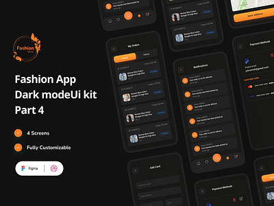 Fashion Mobile App Dark Mode Part 4