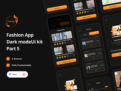 Fashion Mobile App Dark Mode Part 5