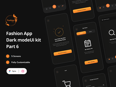 Fashion Mobile App Dark Mode Part 6