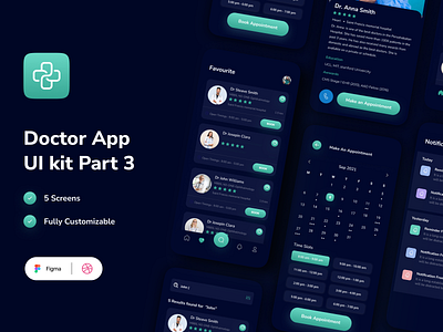 Health care app design dark part 3