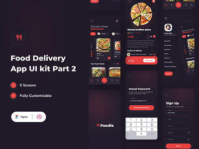 Food delivery Mobile app design part 2