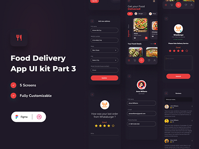 Food delivery Mobile app design part 3