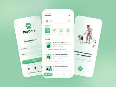 Pet Care App app design app ui design cleaning medical mobile app design pet care ui design ui ux design ux design